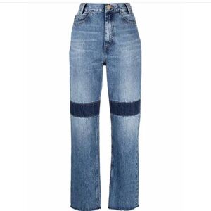 Sandro Blue Panel Jeans